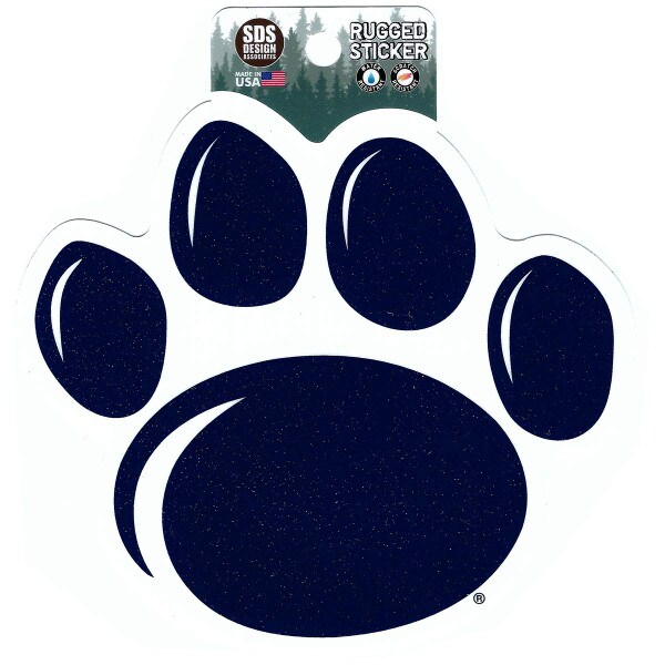 rugged sticker Penn State Paw Print